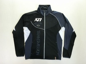 アシックス  A77 トレーニングジャケット ブラック×ミッドナイト asics XAT709 9051