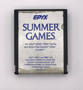 Atari 2600 SUMMER GAMES Epyx 1987