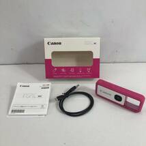 (24844)△ Canon キャノン カメラ iNSPiC REC PINK ピンク FV-100 PINK【中古品】_画像1