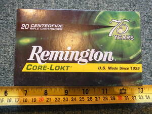 AMMO空箱LF Remington 270 WIN 130 Gr 75YEARS 1箱（トレイ付き）