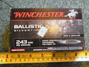 AMMO空箱LF WINCHESTER 243 WIN 95 Gr RCEPT 1箱（トレイ付き）