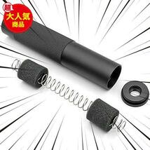 硬質アルマイト仕上【 良品武品 】 14mm正ネジ 逆ネジ 両方対応 5.56mm NATO サイレンサー サプレッサー アルミ製 （全長189mm_画像7