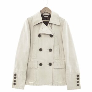 *MICHAEL KORS Michael Kors long sleeve half coat lady's size 4 beige outer spring coat 0110033 2BA/41660