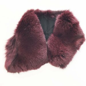 ◆超美品 ファビオラ Faviora SAGA FURS サガ ファー ティペット レッド レディース ショール ストール リアルファー 毛皮 赤 6BB/90868