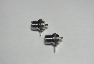 (2 piece set )M type connector UHF connector circle hole for te freon gilding goods 