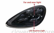 新品　ポルシェ　カイエン958　前期　2010－2014年　高品質　 LEDヘッドランプ ヘッドライト　サイド2P　ドレスアップ　外装カスタム_画像3