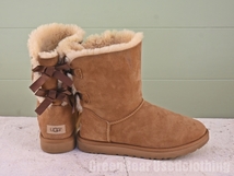 MK637◆レディース【アグ UGG】ムートンブーツ 茶 ブラウン 26cm_画像2