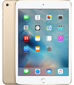 iPadmini 7.9インチ 第4世代[16GB] セルラー au ゴールド【安 …