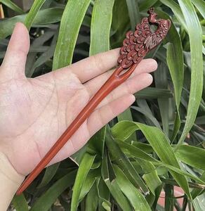 .( ornamental hairpin ) rare . wooden free shipping 