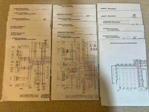 Ｚ、ＫＺ、1000、1100　Ｊ1、Ｊ2、Ｊ３、Ｋ1、Ｋ２、Ｍ１、Ｍ２、Ｂ1、Ｂ2　カラー　配線図　１枚　（1981年～1983年）