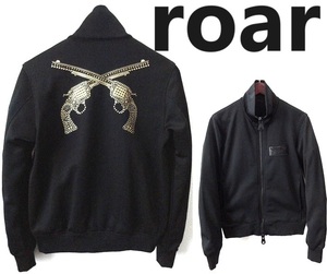  made in Japan /roar: Roar / studs & Swarovski Cross gun ( two number . gun ) Logo jersey / jersey / black /size1/ leather badge 