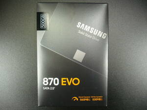 【新品 未使用 未開封】 SAMSUNG SSD 870 EVO 500GB 2.5インチ 7mm SATA MZ-77E500B/IT サムスン