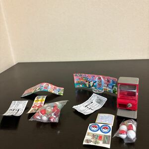 ミニミニガチャポケマシン グラードン ① マシン ガチャ ② フィギュア ガチャ 未使用 ポケモン ポケットモンスター