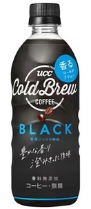 ☆「UCC上島珈琲 　COLD BREW（コールドブリュー） BLACK　 （ PETボトル　500ml×24本入）」　　1箱　　　＊訳あり