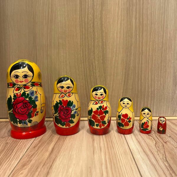 マトリョーシカ 置物 ロシア 民芸品 木製 マトリョーシカ人形 オブジェ