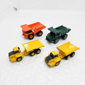 [ST-02579] トミカ 工事車両 4台セット サーキュレートダンプ リジットダンプ ミニカー 模型 まとめて おもちゃ コレクション