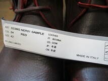 ☆CARPE DIEM/カルペディエム☆未使用 S23MS NER01 COW Leather サイズ：42 レザーブーツ イタリア製 RY LABO 5ホール_画像8