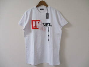 ☆DIESEL/ディーゼル☆未使用 T-DIEGO-QA 半袖Tシャツ サイズ：L ホワイト フロントロゴTシャツ