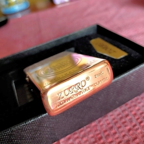 LUCKY STRIKE Zippo型 オイルライター COPPER（コッパー） 全面多面彫刻 専用箱付きの画像5