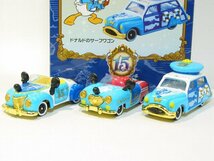 ディズニーシー15周年記念トミカ3台セット 東京ディズニーリゾート（TDR）【タカラトミー社ミニカー】【トミカの時】_画像1