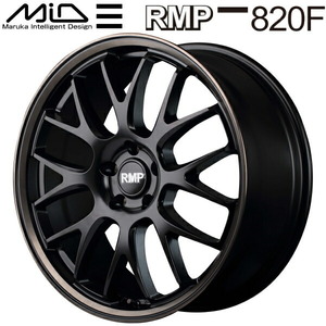 MID RMP 820F ホイール4本 セミグロスブラック/デュアルポリッシュ/ブロンズクリア 8.0J-18inch 5H/PCD114.3 inset+42