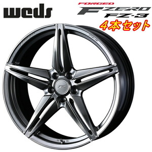 Weds F ZERO FZ-3 ホイール4本 ダイヤモンドブラック 8.0-19inch 5H/PCD114.3 inset+45