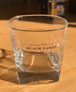 JOHNNIE WALKER ジョニー・ウォーカー／BLACK LABEL ジョニ黒 グラス(未使用)、フランスLUMINARC社製