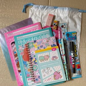 ★文具お楽しみセット(女の子向き)★ノート★メモ帳★筆記用具★キャラクターグッズ