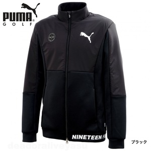 #[M] regular price 14,300 jpy Puma Golf combination sweat jacket black #