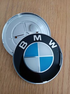 訳ありジャンク【簡単♪貼付け補修可能】BMW 82mm エンブレム E46 E90 Z3 X5等 メッキ向上デザイン