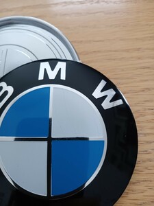 訳ありジャンク【簡単♪貼付け補修可能】新品 BMW 78mm エンブレム 51141970248 Z3 E53 E65 E91等