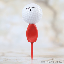 10本 セット 日本製 パリティー 通常 レッド 赤 ゴルフ ティー ペグ ゴルフボール グリーンフォーク ゴルフ GENGEN ティー ロゴなし b098Tr_画像4