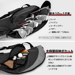 OUTDOORMASTER ゴルフ クラブケース 防水加工 ゴルフバッグ 10?12本以上 大容量 練習用 ファスナーポケット付きの画像2