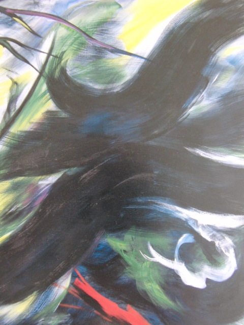 Taro Okamoto, [Caress A] Aus einem seltenen Kunstbuch, Neuer hochwertiger Rahmen inklusive, In guter Kondition, Kostenloser Versand, Japanischer Maler, Innere, Malerei, Ölgemälde, Abstraktes Gemälde