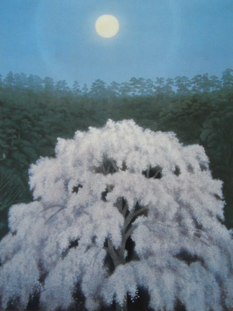 Kaii Higashiyama, [Blumenlicht], Aus einer seltenen Sammlung von Rahmenkunst, Schönheitsprodukte, Neuer Rahmen inklusive, Innere, Frühling, Kirschblüten, Japanischer Maler, Malerei, Ölgemälde, Natur, Landschaftsmalerei