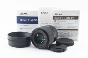 ■美品■SIGMA Contemporary 30mm F1.4 DC DN SONY Eマウント■F265 ソニー シグマ