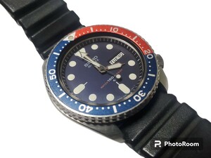 希少 【SEIKO】セイコー ダイバー 7548-700B ペプシベゼル クォーツ メンズ 腕時計【中古品】電池新品交換済み★to-50