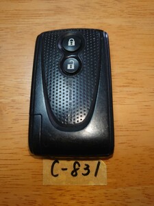 C-831 ダイハツ 純正 スマートキー 007YUUL0430 リモコンキー LA100S ムーヴ L575S コンテ L675S ココア L465S エグゼ　周波数確認済み！