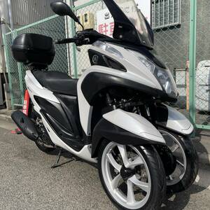 状態良好 ヤマハ トリシティ125 SE82J 原付二種 18635㎞ リアボックス付 純正ハイスクリーン LEDライト 側車付軽二輪 全国配送売切 155 300