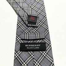 【美品】BURBERRY バーバリーブラックレーベル ネクタイ チェック柄 ノバチェック メンズ ホースロゴ ハイブランド 高級 ブランドロゴ_画像10