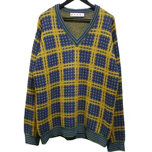 MARNI マルニ 23AW Vネック モヘアニット セーター 8073000148029