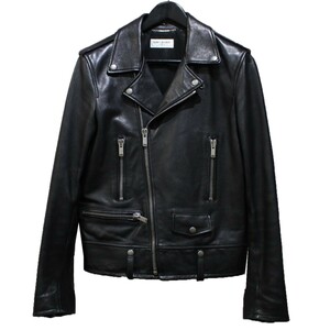 SAINT LAURENT PARIS サンローランパリ クラシックモーターサイクルジャケット L01 レザーライダースジャケット 8073000148289