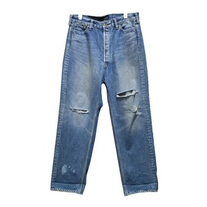 MADISON BLUE マディソンブルー 22AW CRASHED SAROUEL PANTS DENIM ダメージ加工 デニム パンツ 8073000148227