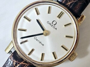 OMEGA オメガ Geneve ジュネーヴ 高級機械式腕時計 ゴールドカラー ギャランティーあり
