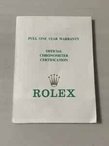 ROLEX Гарантия Rolex Genuine Ultra Rare Bearer Guarantee прилагалась к часам Daytona 1990 года