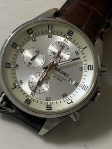 SEIKOセイコー 本物 スポーツクロノグラフモデル 7T92-0MF0 メンズ腕時計 稼働品 現状販売