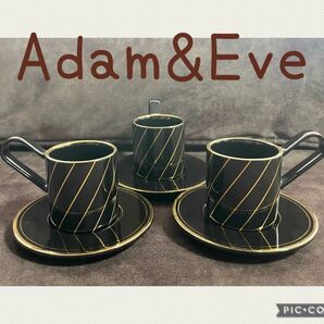 Adam&Eve カップ ソーサー 3セット