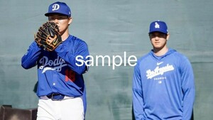 大谷翔平/山本由伸/ロサンゼルスドジャース/MLB/アメリカ/メジャーリーグ/光沢写真/ポスター/A4サイズ/