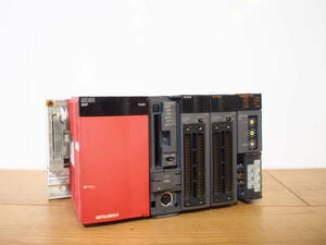 ☆【1T0126-6】 MITSUBISHI 三菱電機 Q61P Q03UDCPU QX42 QY42P QJ61BT11N 5台セット シーケンサー ジャンク