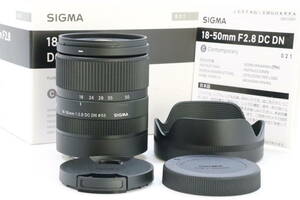 ■新品級■ SIGMA シグマ 18-50mm F2.8 DC DN Contemporary ソニーE ＃7680